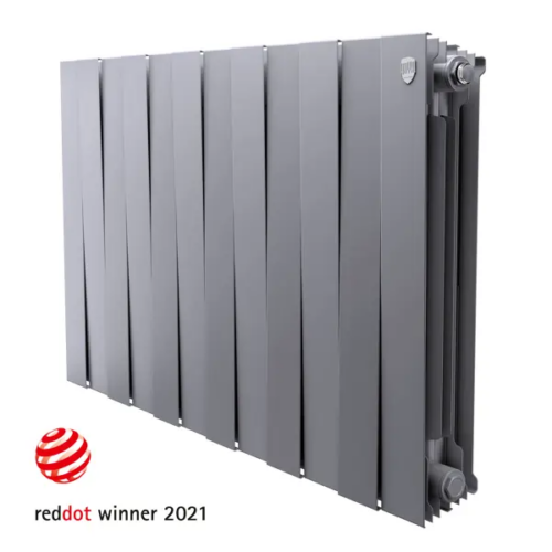 Радиатор секционный Royal Thermo Pianoforte 500/100 12 секций боковое подключение биметалл серый
