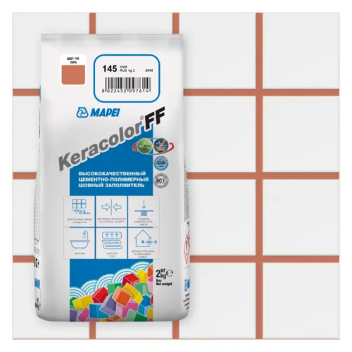Затирка цементная Mapei Keracolor FF 145 цвет охра 2 кг