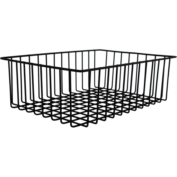Корзина-органайзер для ящика 33x25x9 см цвет чёрный