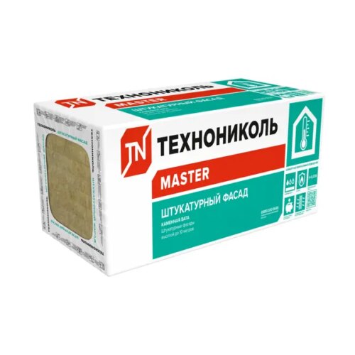 Утеплитель Технониколь Штукатурный фасад 50 мм 6 плит 600x1200 мм 4.32 м²