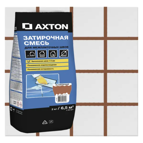 Затирка цементная Axton А.430 цвет кирпичный 2 кг