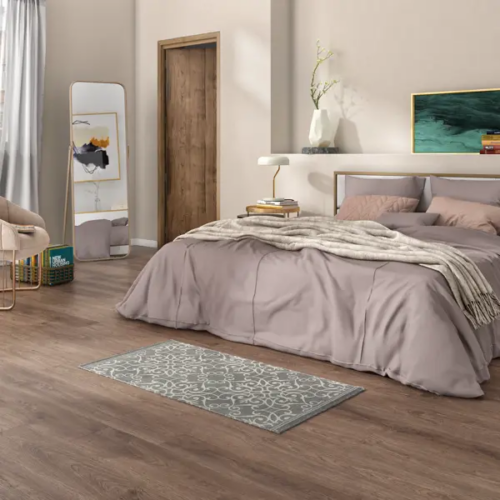 Коврик декоративный хлопок Inspire Lesia 60x120 см цвет темно-серый