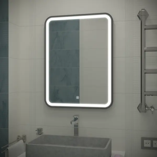 Зеркало с подсветкой Simple Gray LED 60x80 см