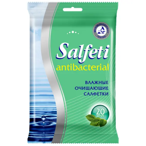 Салфетки влажные антибактериальные Salfeti SA-20