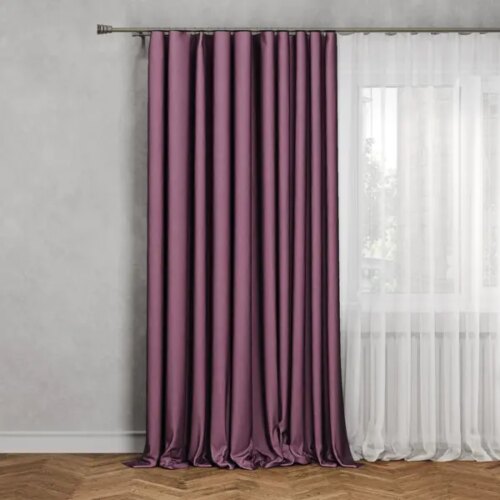 Штора на ленте со скрытыми петлями Inspire Looks 200x260 см цвет фиолетовый Violet