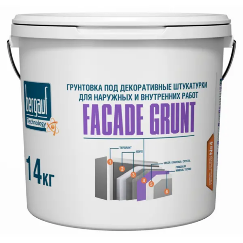 Бетонконтакт фасадная Bergauf facadegrunt 14 кг