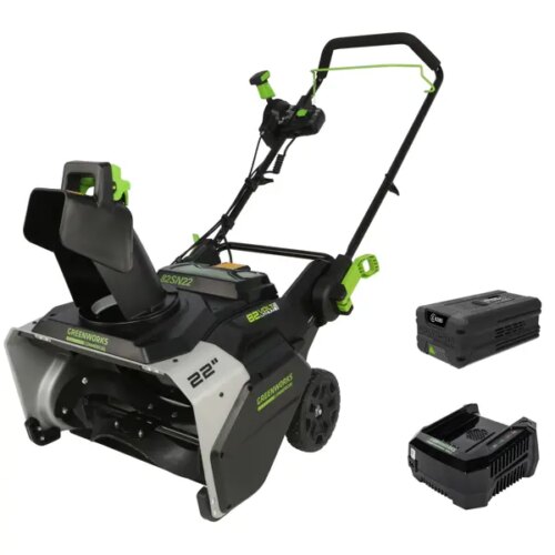 Снегоуборщик аккумуляторный GREENWORKS Бесщёточный 82SN22 51 см 82 В 1x5 Ач АКБ и ЗУ в комплекте