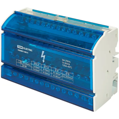 Шина N TDM Electric 4x15 групп на DIN-рейку