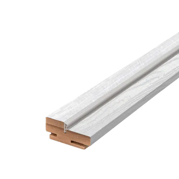 Дверная коробка телескопическая Легенда 2070x70x32 мм ламинация Hardflex цвет светло-серый (комплект 2.5 шт.)