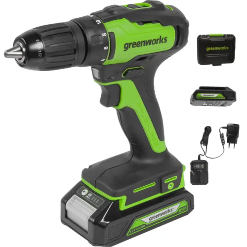 Дрель-шуруповерт аккумуляторная бесщеточная Greenworks GD24DD35 3704007UA