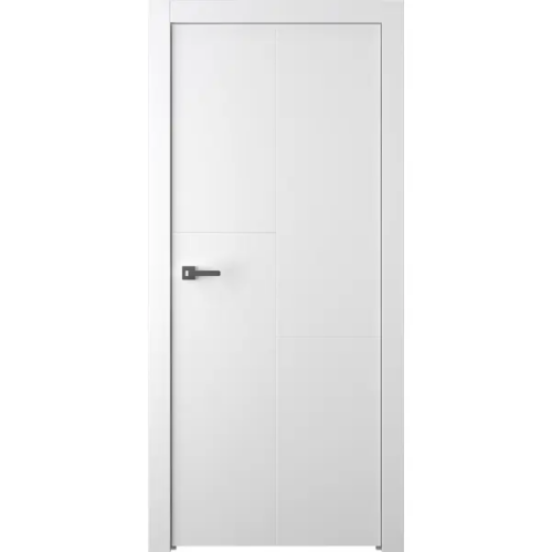 Дверь межкомнатная глухая Лацио 1 90x200 см эмаль белый без замка