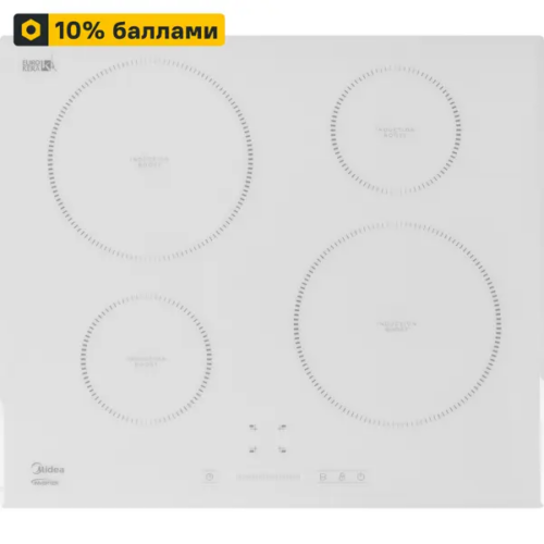 Индукционная варочная панель Midea MIH64721FW 59 см 4 конфорки цвет белый