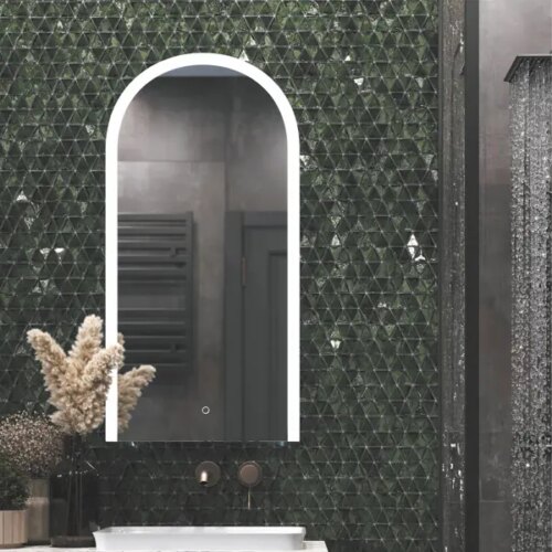 Зеркало для ванной Omega Glass Слим SD41 с подсветкой 50x90 см арка