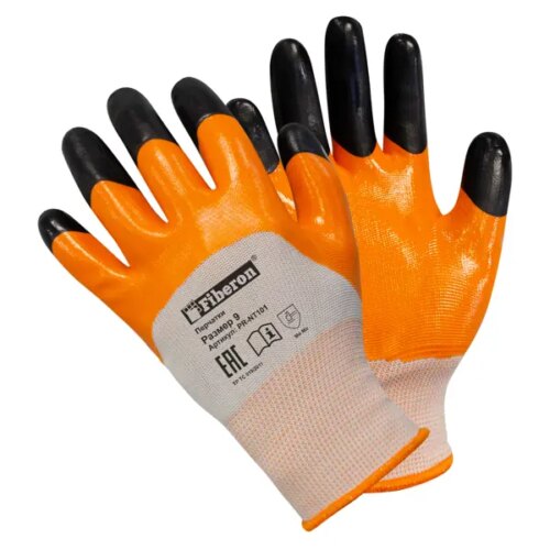Перчатки нитриловые Fiberon размер 9/L