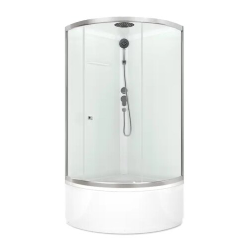 Душевая кабина Domani-Spa Simple высокий поддон 90x90 см цвет хром