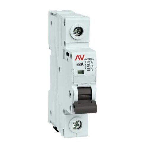 Автоматический выключатель EKF Averes AV 1P N 63 А C63 6 кА
