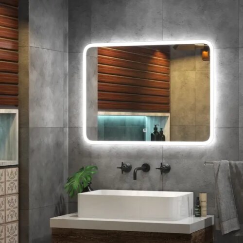 Зеркало для ванной Light LED с подсветкой и сенсором 80x60 см
