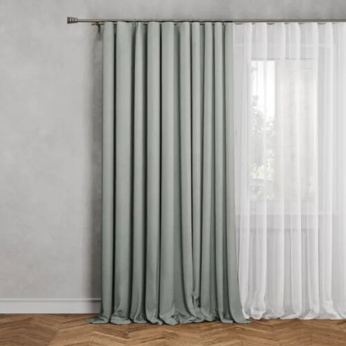 Штора на ленте Inspire Selva 200x280 см цвет серый