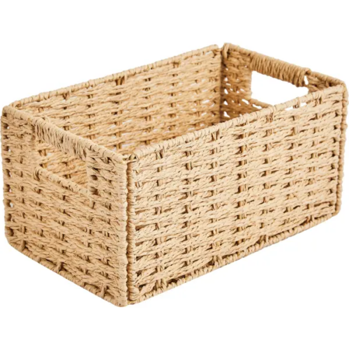 Корзина для хранения 30x15x18 см бумага цвет бежевый