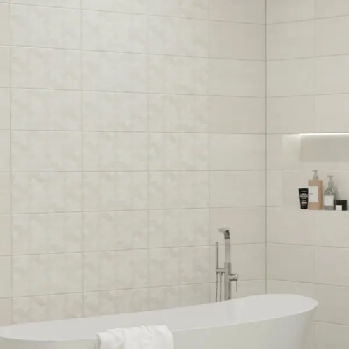 Плитка настенная Mersey Travertine A0554H24108 20x40 см 1.6 м² матовая цвет серый