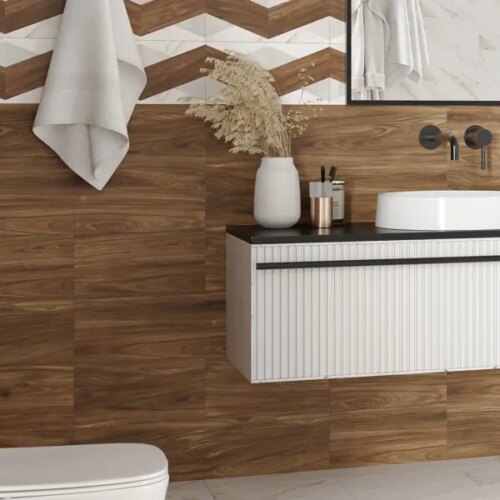 Плитка настенная Mersey Wooden A0554D14106 20x40 см 1.6 м² матовая цвет бежевый