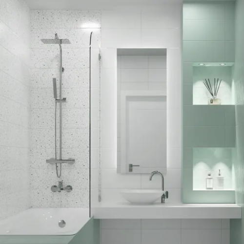 Плитка настенная Mersey Mono A0554Y24101 20x40 см 1.6 м² матовая цвет белый
