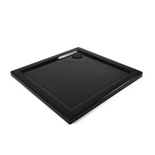 Душевой поддон Metakam Apart Black квадратный акриловый 80x80 см сифон в комплекте