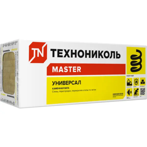 Утеплитель Технониколь Универсал 100 мм 6 плит 600x1200 мм 4.32 м²