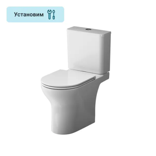 Унитаз-компакт AM.PM Fresh 2.0 Tornado C8B8900LMSC безободковый сиденье с микролифтом двойной смыв