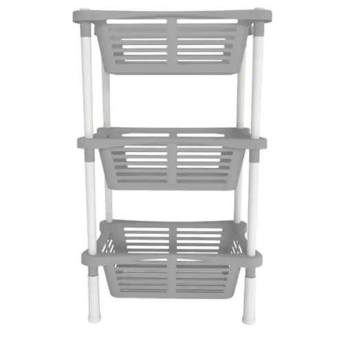 Стеллаж для ванной Berossi Relax 40.14x30.14x67.95 см цвет дымчато-серый