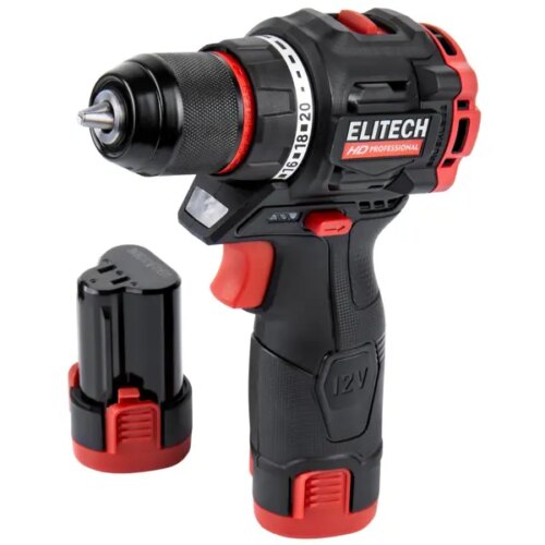 Дрель-шуруповерт аккумуляторная бесщеточная Elitech HD CD12L2